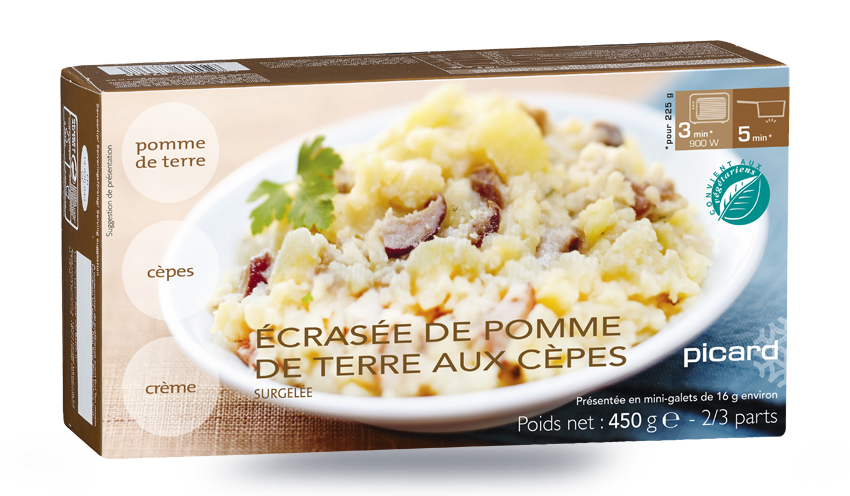 Ecrasée de pomme de terre aux cèpes surgelés - Les légumes - Picard