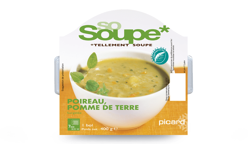 Potage poireau, pomme de terre surgelés - Les légumes - Picard