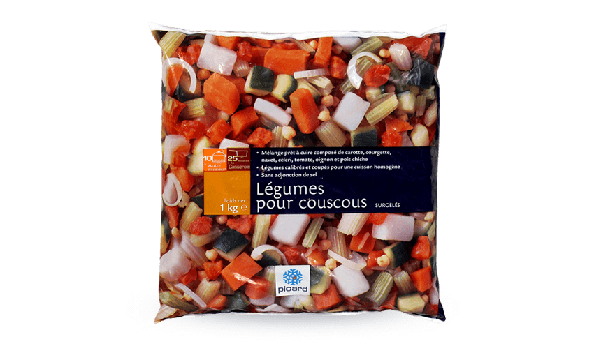 Légumes pour couscous surgelés - Les légumes - Picard