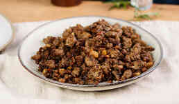 Farce aux marrons et aux c&egrave;pes