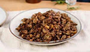 Farce aux marrons et aux cèpes