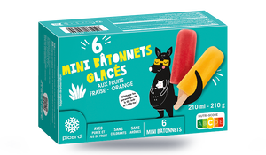 6 mini-b&acirc;tonnets fraise orange