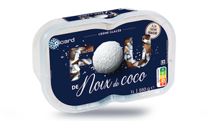 Crème glacée Fou de noix de coco