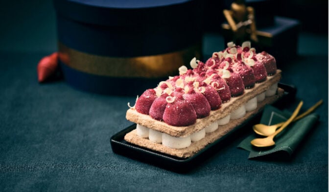 BUCHE GLACEE MILLEFEUILLE