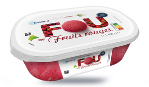 SORBET FRUITS ROUGES 650G