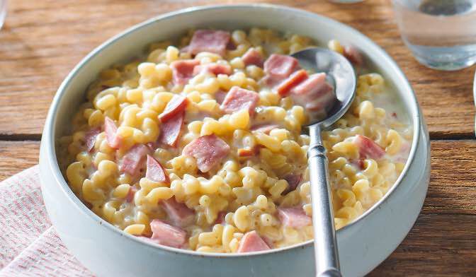 Coquillettes façon risotto, jambon fumé surgelés Picard