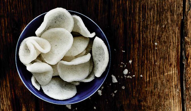 Chips de manioc à la crevette