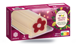 BUCHE GLACE TROIS SORBETS