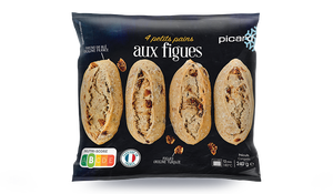 4 petits pains aux figues, précuits