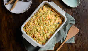 Gratin de ravioles à la truite