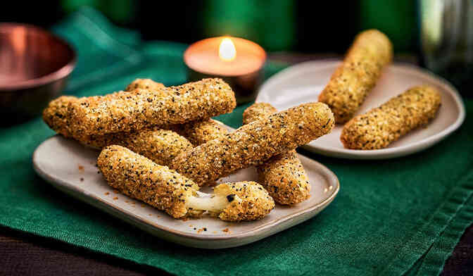 Bâtonnets panés à la mozzarella et à la truffe blanche d'été 1%