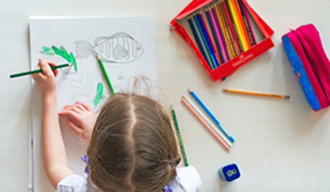 Coloriages de poissons d'avril