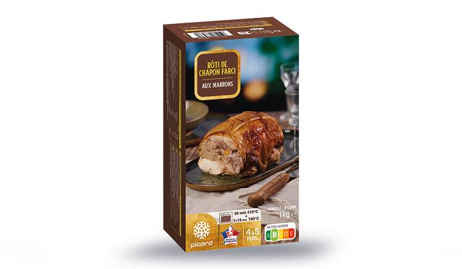 Rôti de chapon farci aux marrons