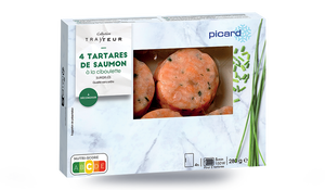 4 tartares de saumon à la ciboulette