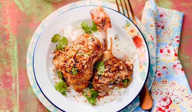 Poulet grillé au gingembre