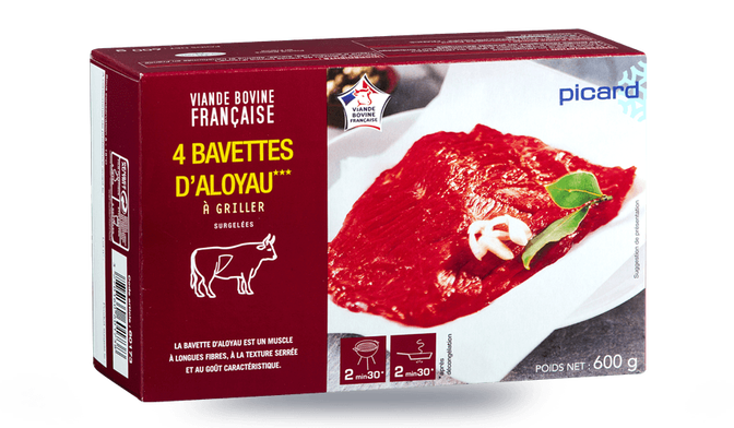 4 biftecks de bavette d'aloyau