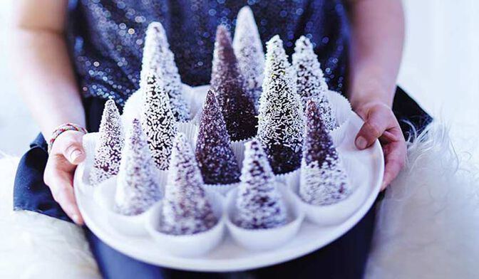 Forêt de sapins choco-framboise