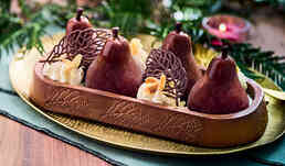 B&ucirc;che glac&eacute;e fa&ccedil;on poire Belle H&eacute;l&egrave;ne