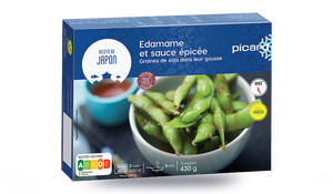 Edamame et sauce épicée