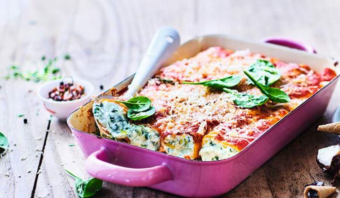 Cannelloni à la ricotta et aux épinards