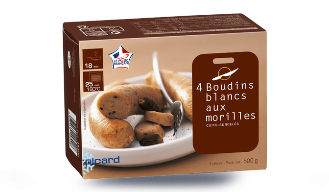4 boudins blancs aux morilles (3%)