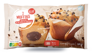2 MUFFINS FOURRES 160G