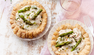 Tartelettes aux asperges et au poulet