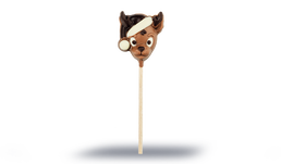 Sucette renne au chocolat au lait