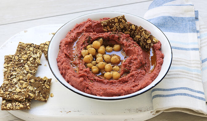 Houmous à la betterave