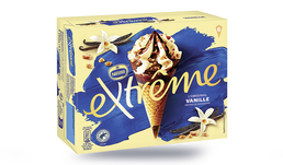 6 CONES EXTREME VANILLE