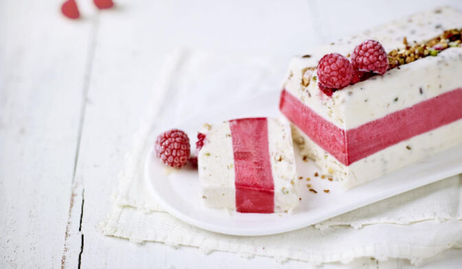 Nougat glacé framboise