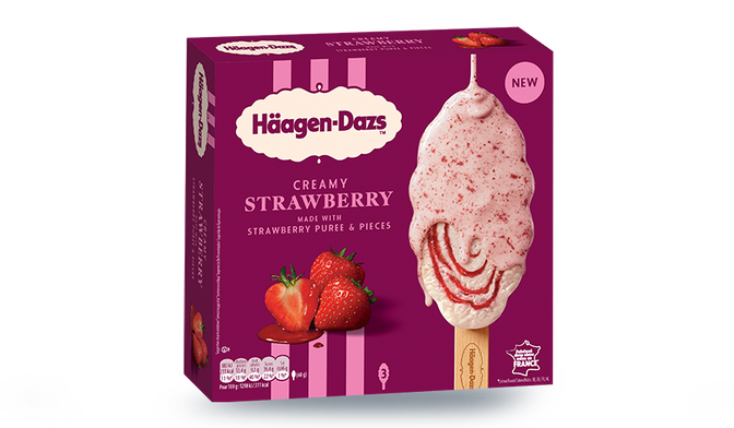 3 b&acirc;tonnets creamy strawberry
