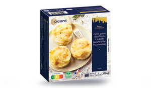 4 mini gratins dauphinois à la truffe blanche d'été 1% aromatisée