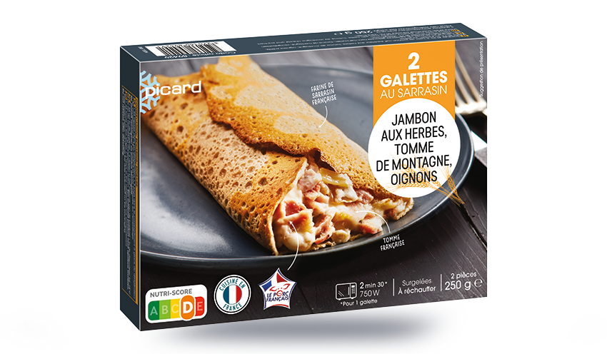 2 Galettes jambon tomme de montagne, oignons — vue 3