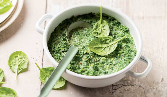 Epinards hachés à la crème bio