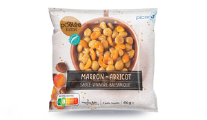 Poêlée marron, abricot