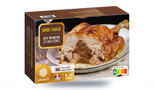 Dinde farcie aux marrons et aux cèpes