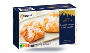 4 PANIERS SAUMON FUME