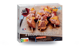 4 BROCH. POULET TEX MEX