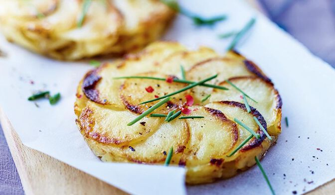 4 rosaces de pomme de terre