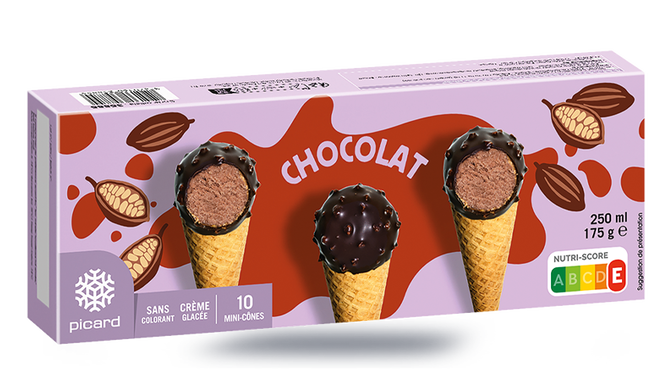 10 MINI CONES CHOCOLAT