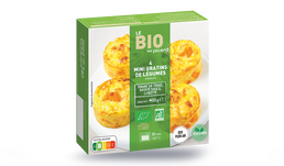 4 mini-gratins de l&eacute;gumes bio