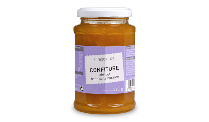 Confiture abricot-fruit de la passion