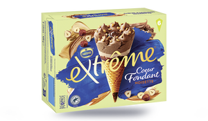 6 CONES EXTREME NOISETTE