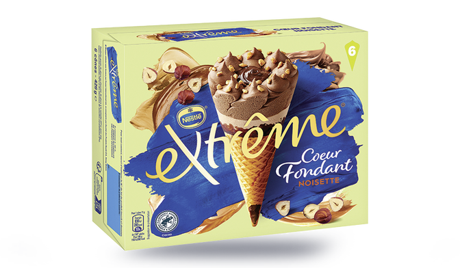 6 CONES EXTREME NOISETTE