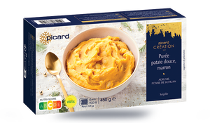 Purée patate douce, marron, agrume, poivre de Sichuan