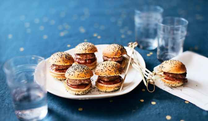9 mini-burgers au foie gras de canard