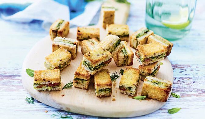 20 mini-croque poulet