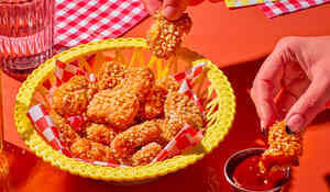 BOUCHEES POULET PANEE BBQ