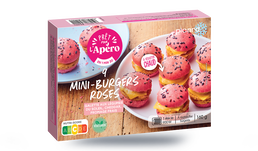 9 MINI BURGERS ROSES 160G